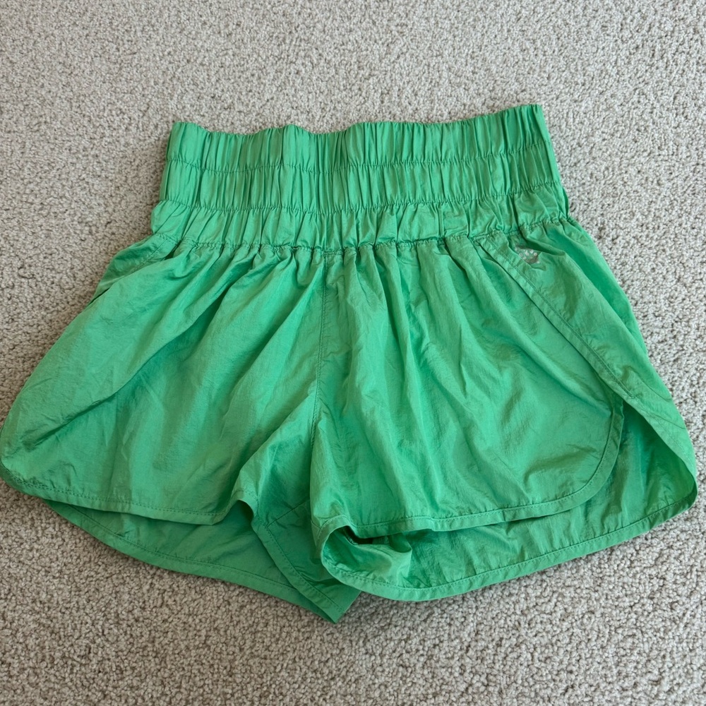 Free People The Way Home Green Shorts